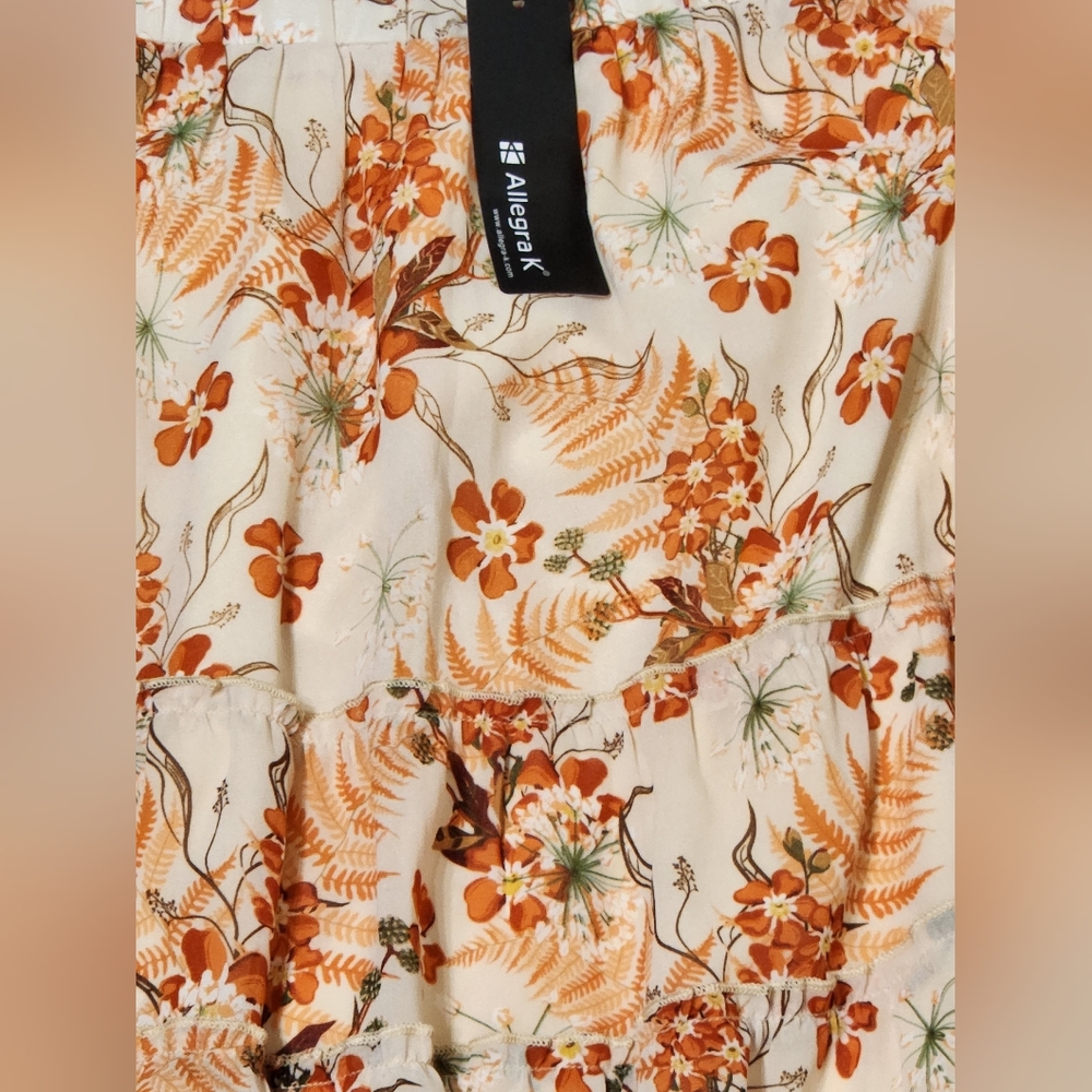 Allegra K Bohemian Floral Skirt Size Small ☆NWT☆ - Picture 4 of 6